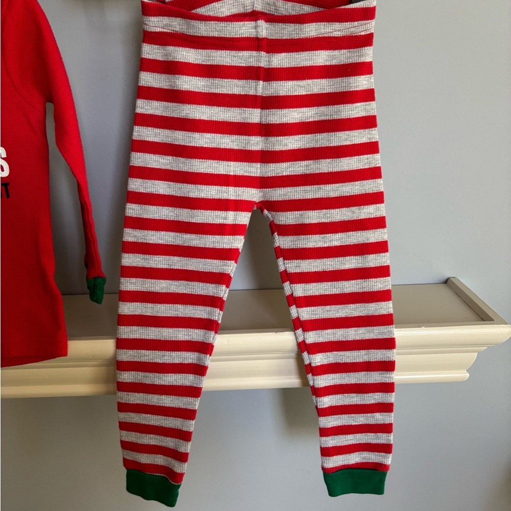 Carter's Festive Red and Gray Pajama Set - Picture 4 of 6
